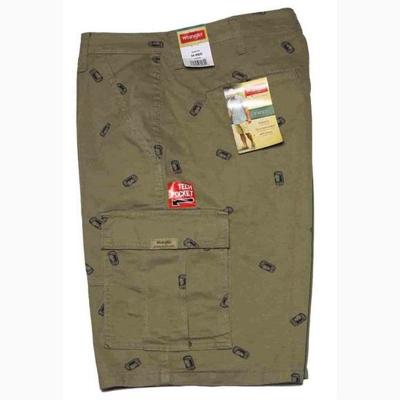 wrangler beer can shorts